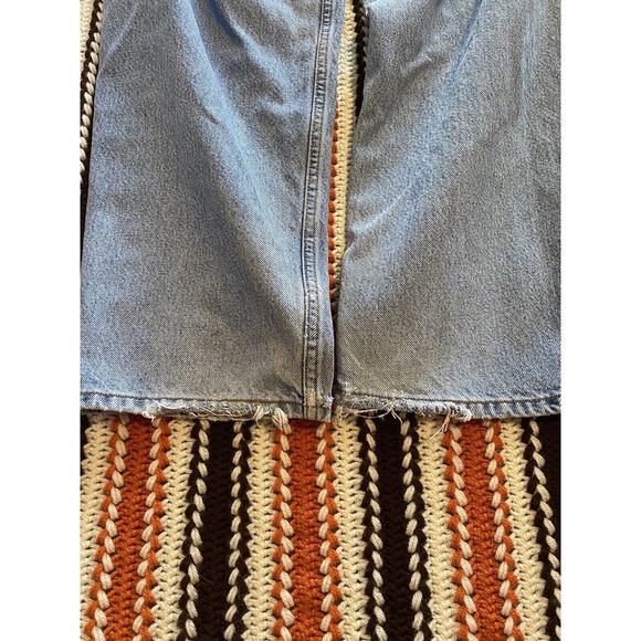 Levis Mens 560 Jeans 34x27 Loose Fit Blue Denim Medium Wash Whiskering Workwear - Picture 12 of 15